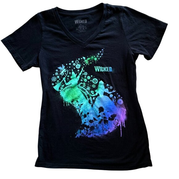 Wicked Musical Graphic Tshirt Size Youth Small Official Merch Black Pink Green - Picture 9 of 10